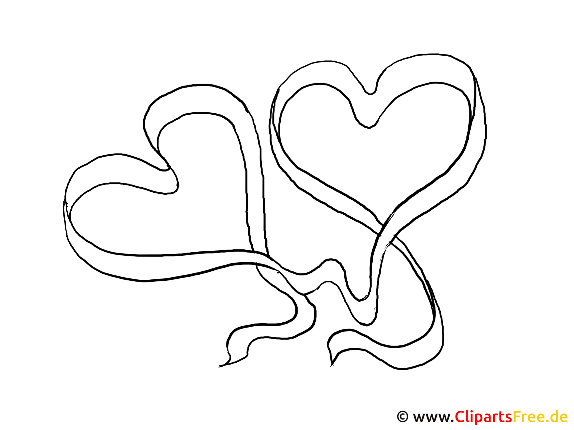 Coloring pictures heart - pictures for school