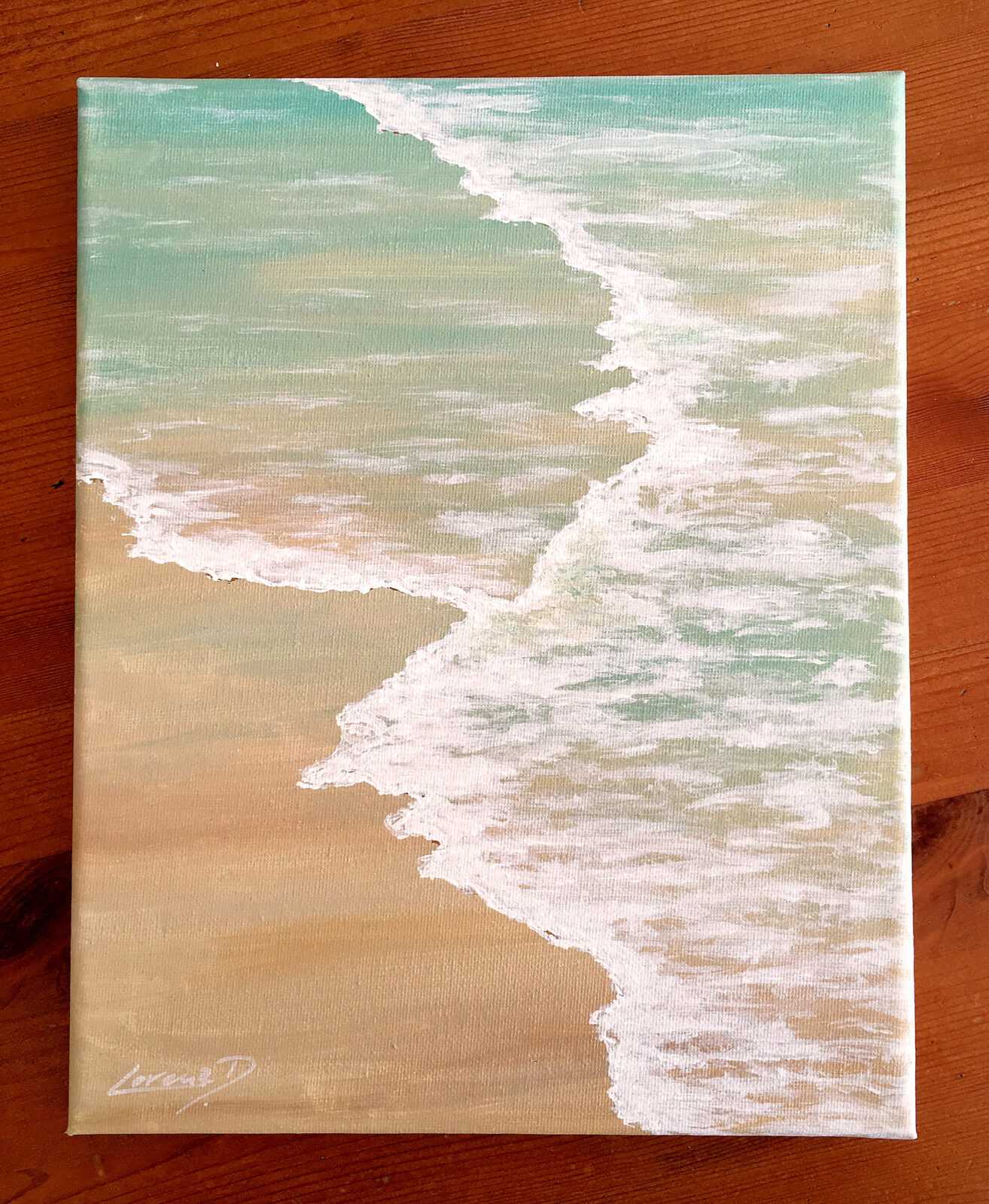 BEACH - Acrylbild Meer und Strand - WASSER und KUNST