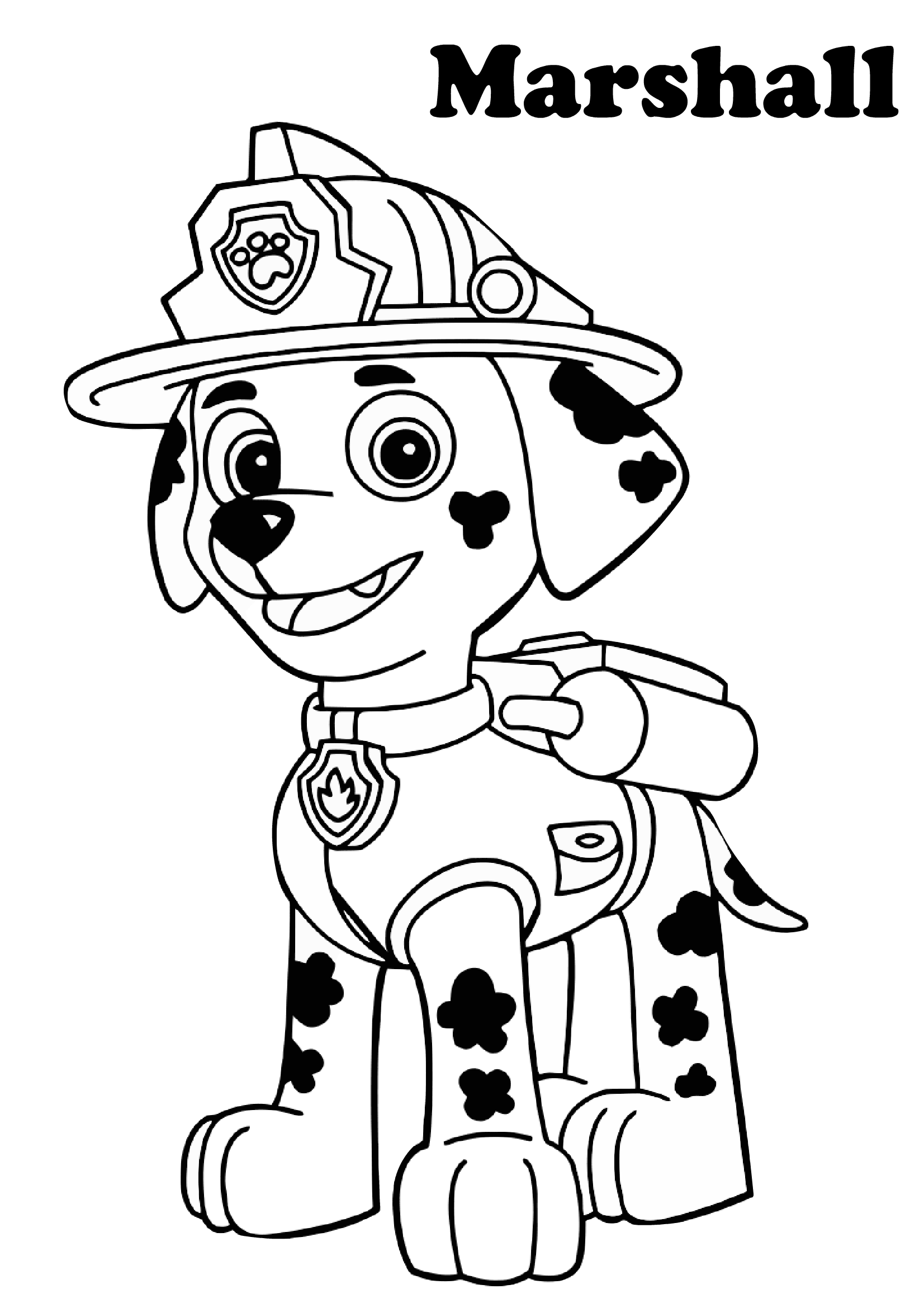 Printable Paw Patrol Coloring Page