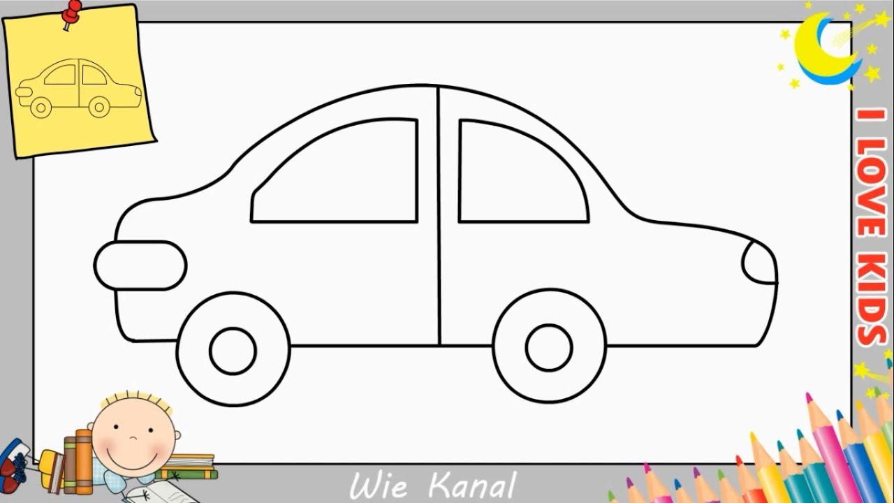 Auto Malen Einfach - kinderbilder.download | kinderbilder.download