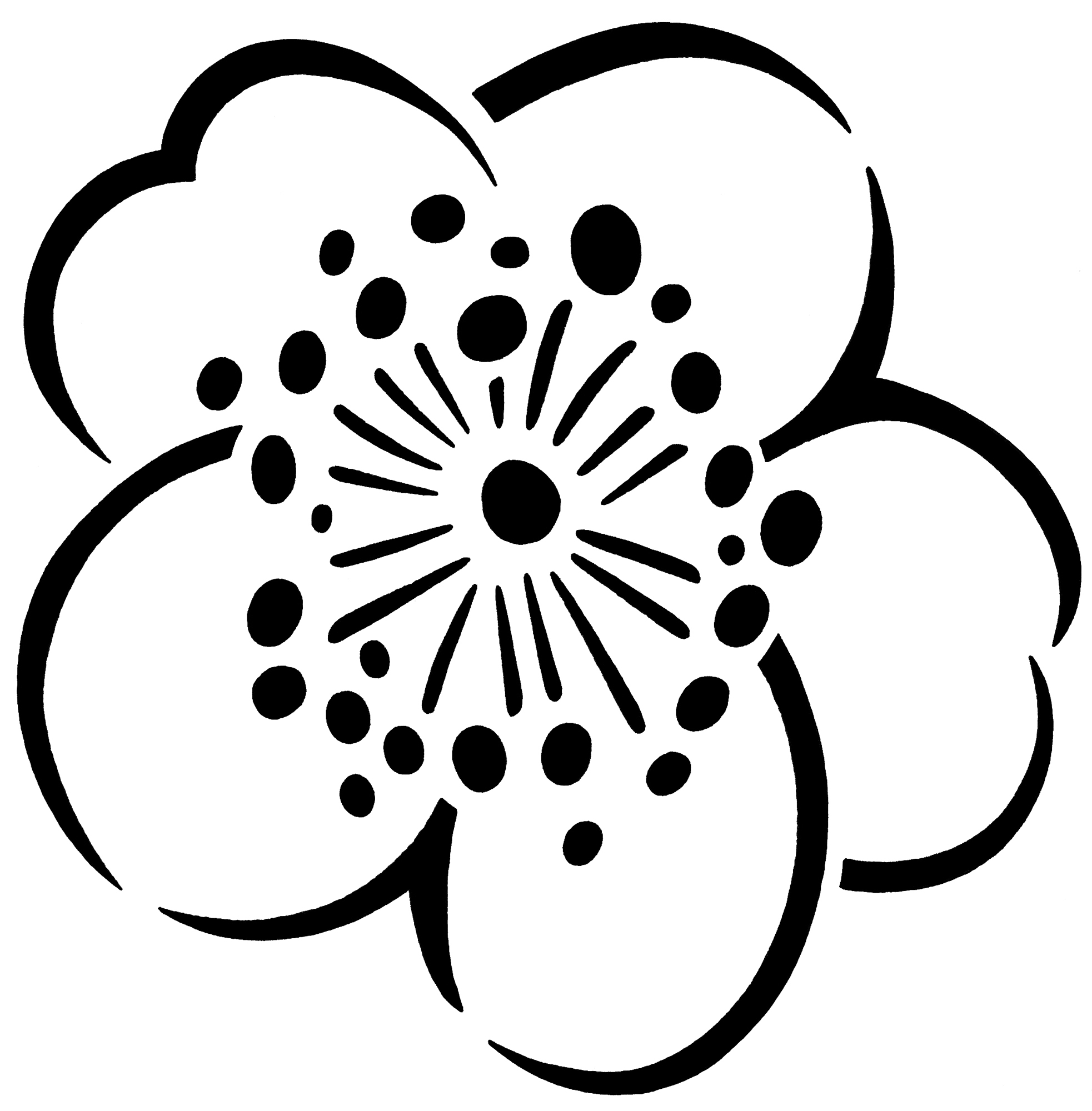 Malvorlage Blume Einfach | Top Kostenlos Färbung Seite Advents Bilder