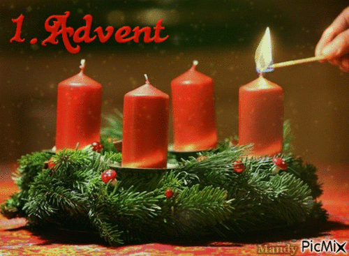1. Advent - Picmix bestimmt für Schönen 4 Advent Gif