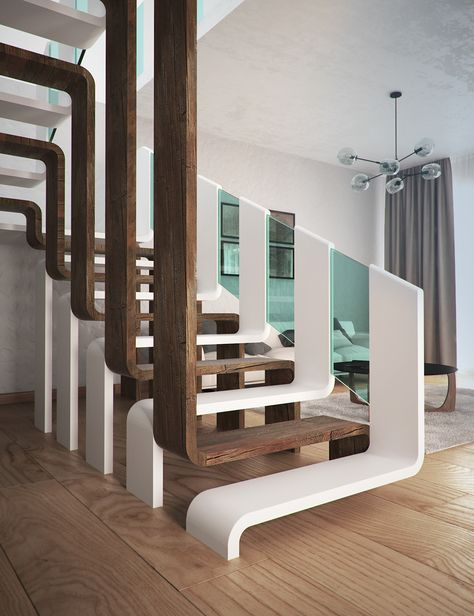 30 Treppen-Ideen In 2021  Treppen-Design, Moderne Treppen, Innenräume bei Moderne Treppen Ideen