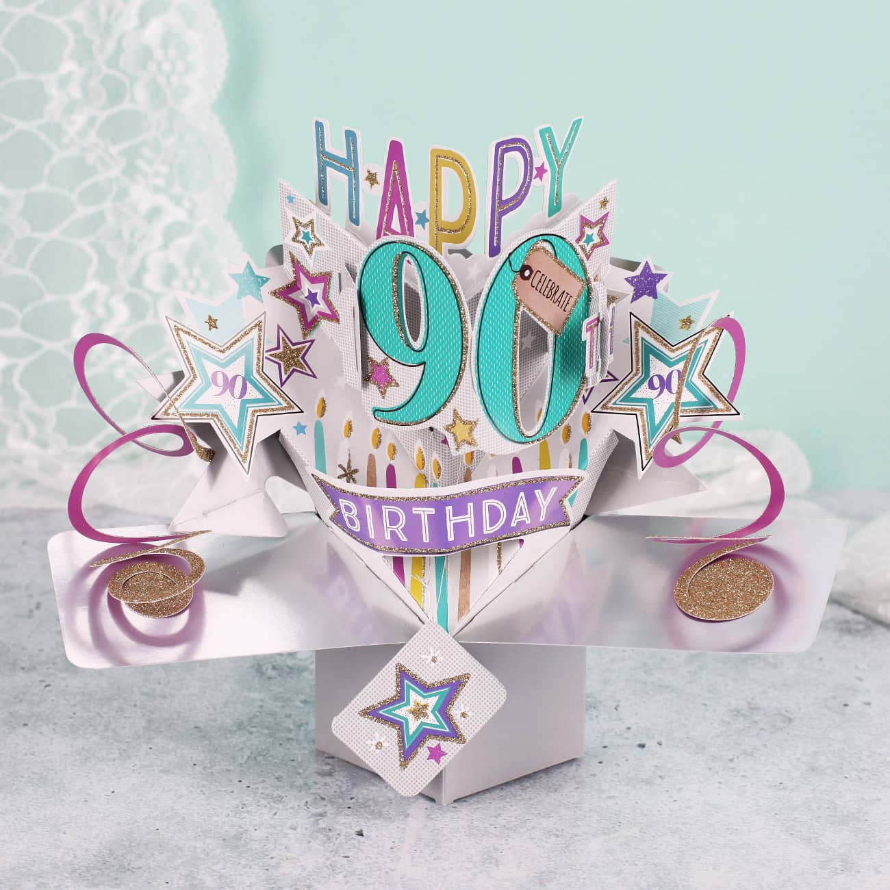 3D Karte Zum 90. Geburtstag verwandt mit Sprüche Zum 90. Geburtstag