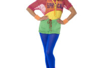 80Er Jahre Aerobic Kostüm  Achtziger Jahre Partyoutfit  Karneval Universe verwandt mit 80Er Jahre Kostüm