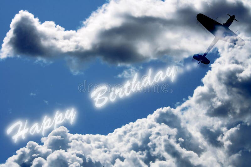 Alles Gute Zum Geburtstag Auf Dem Himmel Stock Abbildung - Illustration bestimmt für Verstorben Happy Birthday Im Himmel
