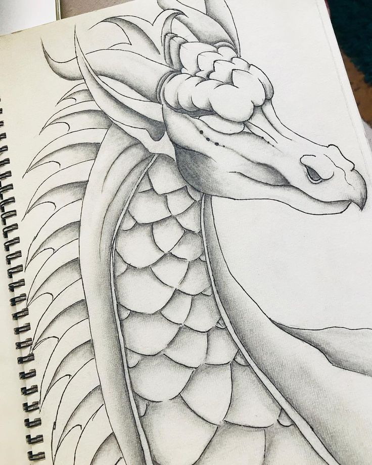 #Art #Drawing #Zeichnung #Bleistiftzeichnung #Dragon #Drache  Kunst bei Drachen Zeichnen Einfach
