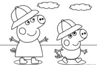 Ausmalbilder Peppa Wutz - Malvorlagen Kostenlos Zum Ausdrucken ganzes Peppa Wutz Ausmalbilder