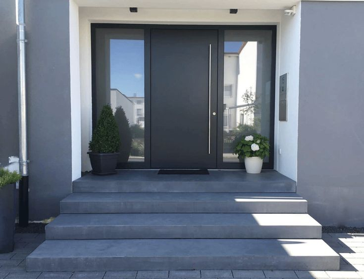 Bildergebnis Für Eingangspodest  Hauseingang Gestalten, Haustür bestimmt für Hauseingang Treppe Mit Podest