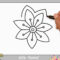 Blume Zeichnen Lernen Einfach Schritt Für Schritt Für Anfänger &amp; Kinder bestimmt für Blumen Einfach Malen