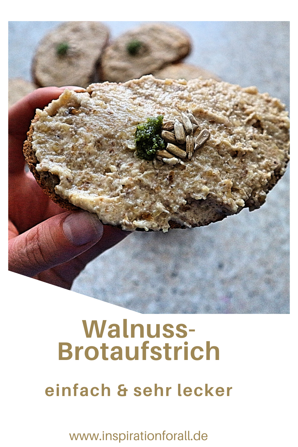 Brotaufstrich Mit Walnuss, Knoblauch &amp; Schmelzkäse  Herzhaft, Würzig über Brotaufstriche Selber Machen Herzhaft