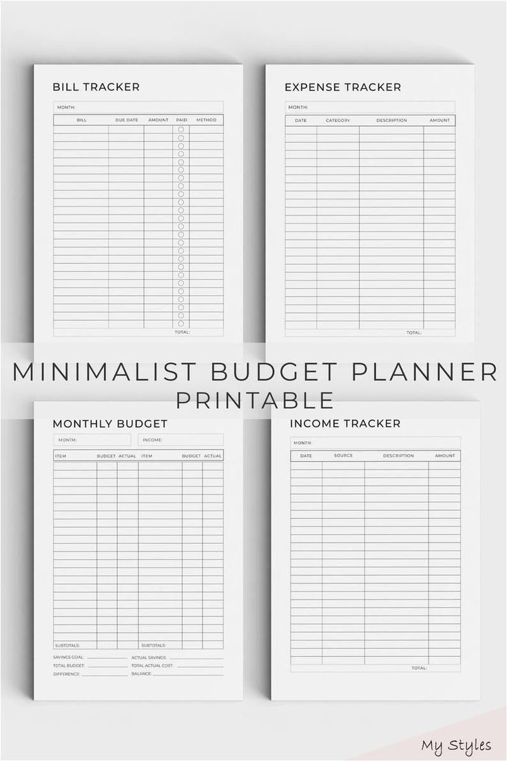Budget Planner Printable, Budget Planner, Minimalist Planner, Budgeting verwandt mit Budgetplaner Pdf Kostenlos