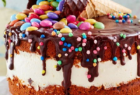 Bunte Einschulungstorte #Einschulungstorte #Bunte #Einschulungstorte ganzes Kuchen Zur Einschulung