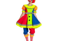 Clown Kostüm Damen Komplett Mit Mütze Lustig Bunt  Kostümplanet® für Clown Kostüm Damen