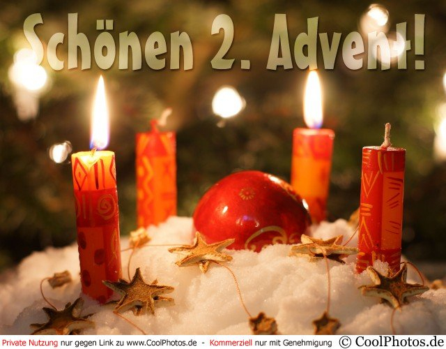 Coolphotos.de - Fotos - Adventskarten - Schönen 2. Advent! über Gruß 2. Advent Bilder