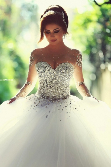 Designer Brautkleider Mit Ärmel  Luxus Hochzeitskleider Prinzessin über Hochzeitskleider Mit Ärmeln