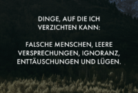 Dinge, Auf Die Ich Verzichten Kann: Falsche Menschen, Leere bei Spruch Falsche Menschen