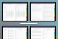 Download Monthly Digital Planner Pdf For Goodnotes, Ipad ganzes Goodnotes Vorlagen Pdf Kostenlos