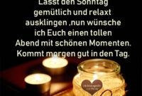 ᐅ Sonntagabend Bilder - Sonntagabend Gb Pics - Gbpicsonline ganzes Sonntags Abend Grüße