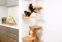 Eine Tolle Kletterecke Für Katzen Ist Aus Regalen Schnell Gebaut. Zum über Katzen Wand Ideen