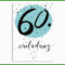 Einladung 60. Geburtstag Vorlage - Kostenlose Vorlagen Zum Download! innen Einladung 60 Geburtstag Ideen
