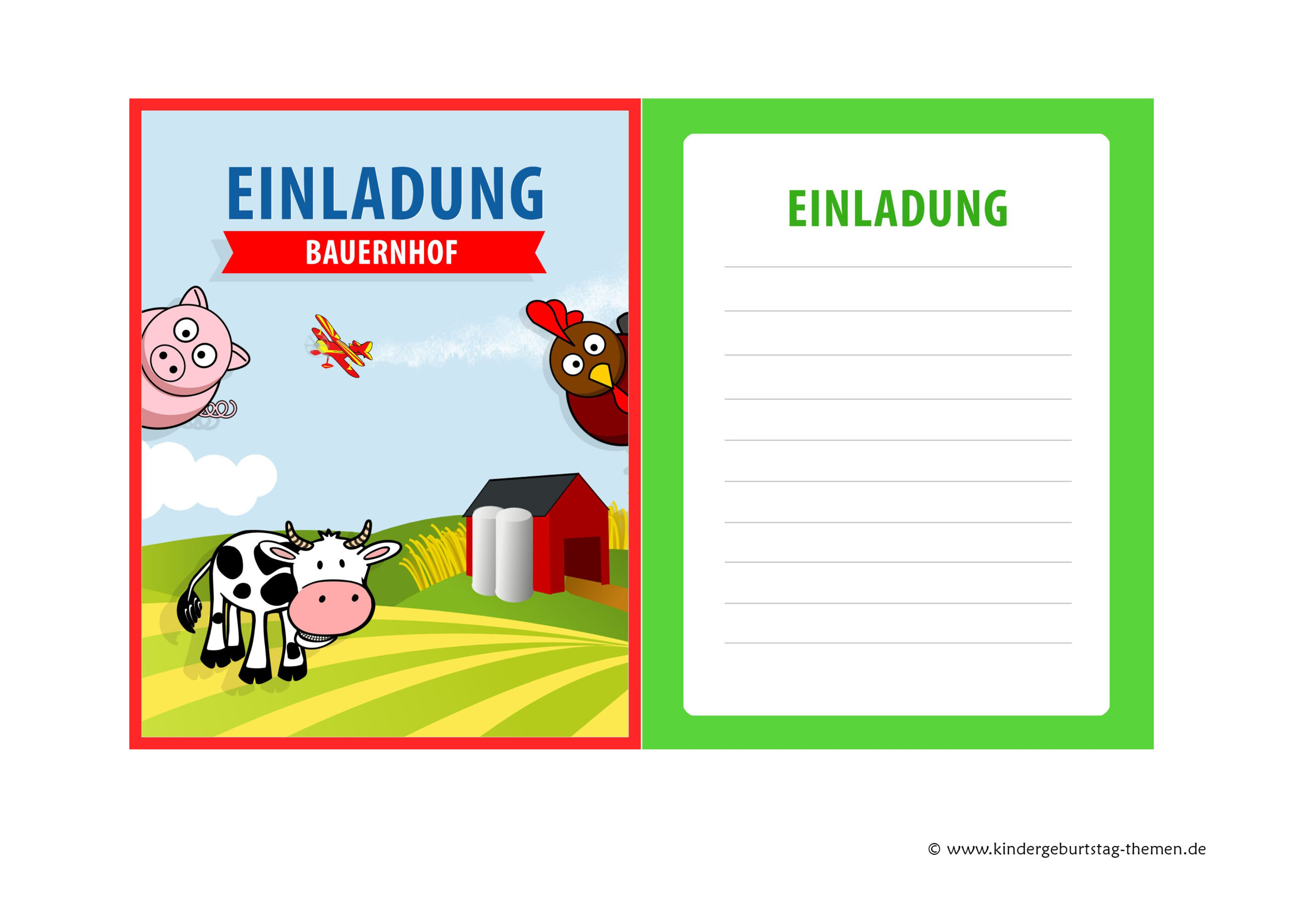 Einladung Kindergeburtstag Bauernhof - Kostenlose Geburtstagskarten Zum verwandt mit Einladung Kindergeburtstag Zum Ausdrucken