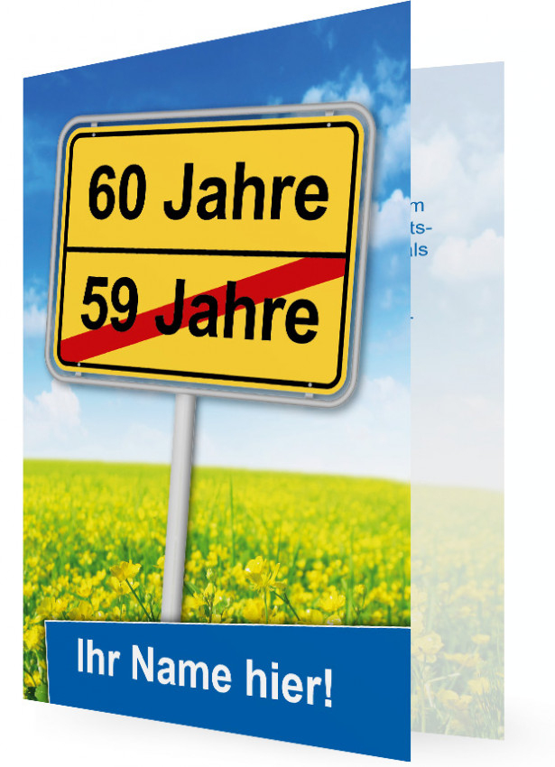 Einladungskarten Zum 60 Geburtstag, Lustig, Witzig  Familieneinladungen.de in 60. Geburtstag Lustig