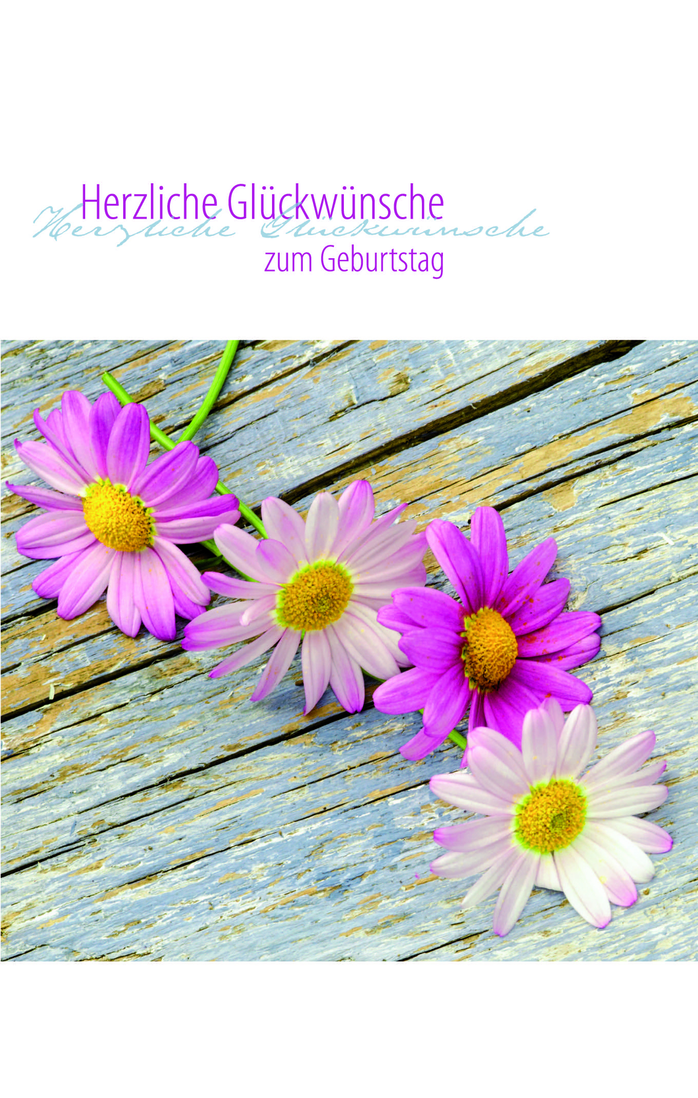 Faltkarte Herzliche Glückwünsche Zum Geburtstag - 4Youmedia in Herzlichen Glückwunsch Zum Geburtstag Blumen