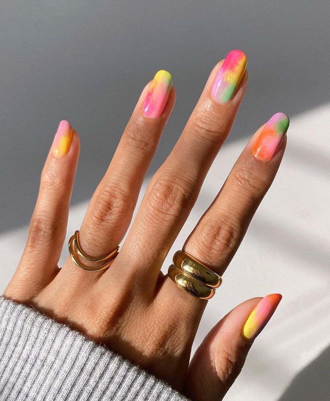 Fashion Passion'S Instagram Photo: &quot;Nail Inspo By @Overglowedit 🤩 # ganzes Sommer Pastell Nägel