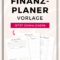 Finanzplanung Vorlage: Jetzt Downloaden! Gratis Finanzplaner  Finanzen bei Budgetplaner Pdf Kostenlos