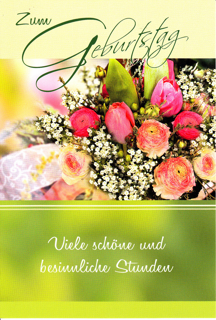 Geburtstag-Blumen - Lauretta-Karten für Blumen Alles Gute Zum Geburtstag