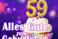 Geburtstagsbild 59 Jahre Gif — Herunterladen Auf Funimada in Glückwunsch Zum Enkelkind Gif