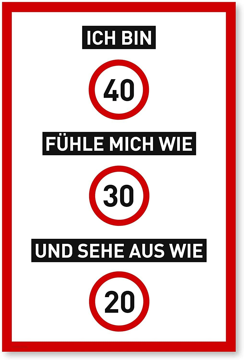 Geburtstagskarte 40 Lustig in Lustig Freche Sprüche Zum 40 Geburtstag Mann