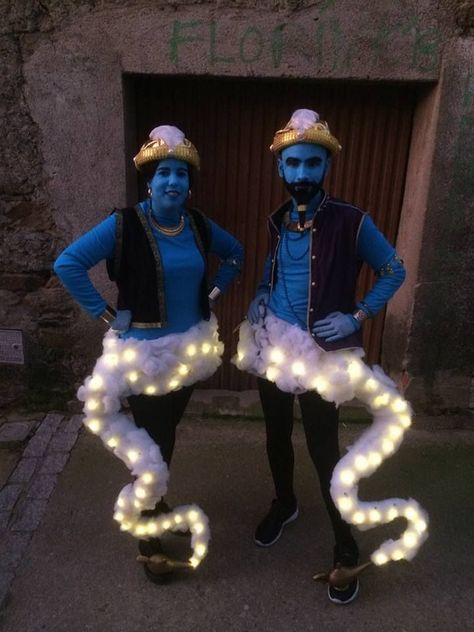 Genius Der Lampe Im Karneval Von Garciaz, Cáceres  #Karneval ganzes Paar Kostüme Lustig