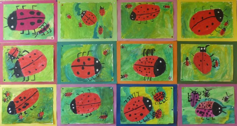 Grundschule Kunst Insekten ganzes Kunst Klasse 1