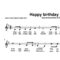 Happy Birthday To You - Blockflöte + Aufnahme für Happy Birthday Noten