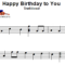 Happy Birthday To You - Guitar Sheet  Happy Birthday Notes, Guitar verwandt mit Happy Birthday Noten