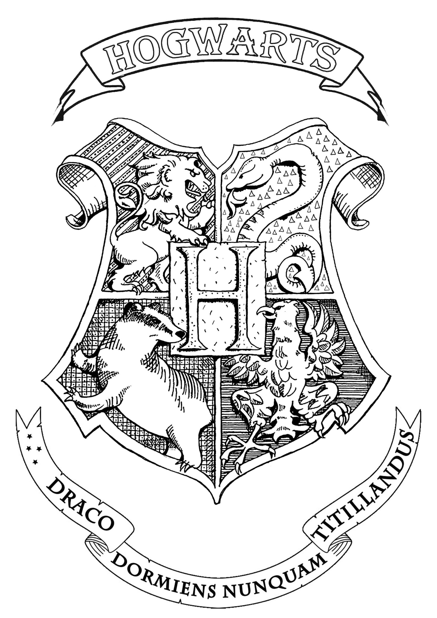 Harry Potter - Coloring Pages For Adults ganzes Harry Potter Ausmalbilder