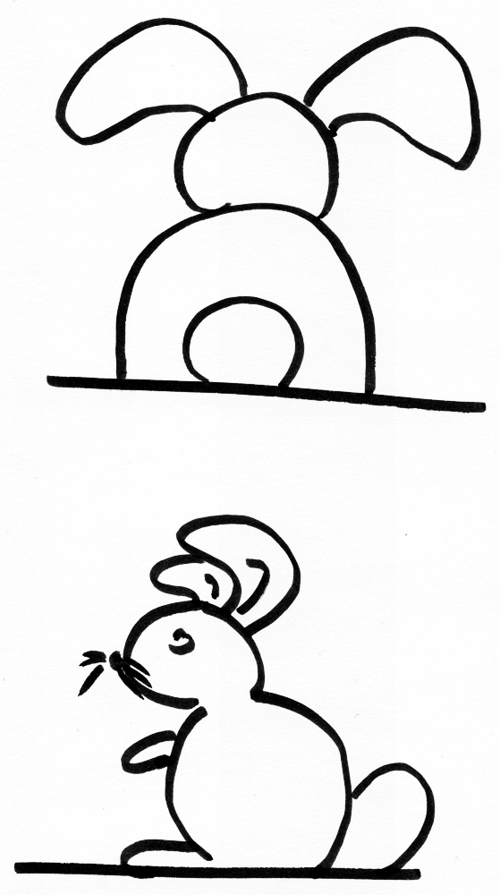 Hase Einfach Zeichnen - Ausmalbilder Und Vorlagen innen Vorlage Hase Malen