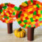 Herbstbäume Aus Pappteller - Basteln Mit Kindern  Der Familienblog Für innen Basteln Herbst Vorlagen