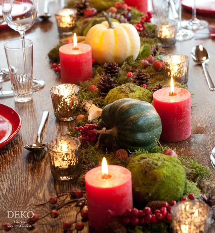 Herbstliche Tischdeko, Herbstliche Tischdekorationen, Herbst Dekoration bestimmt für Tischdeko Herbst Selbstgemacht