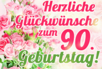 Herzlichen Glückwunsch Zum 90. Geburtstag  Funimada über Geburtstagswünsche Animierte Gifs Geburtstag Mit Musik Kostenlos