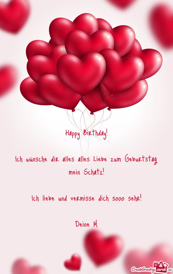Ich Wünsche Dir Alles Alles Liebe Zum Geburtstag Mein Schatz - Free Cards für Mein Schatz Alles Liebe Zum Jahrestag Bilder