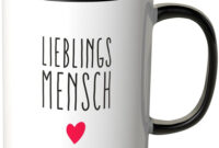 Juniwords Tasse Lieblingsmensch Mit Kleinem Herz  Kleines Herz in Herz Lieblingsmensch Sprüche