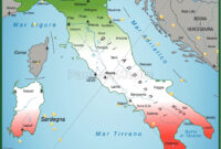 Karte Von Italien Als Übersichtskarte - Stockfoto - #10655037 verwandt mit Italien Karte Mit Regionen
