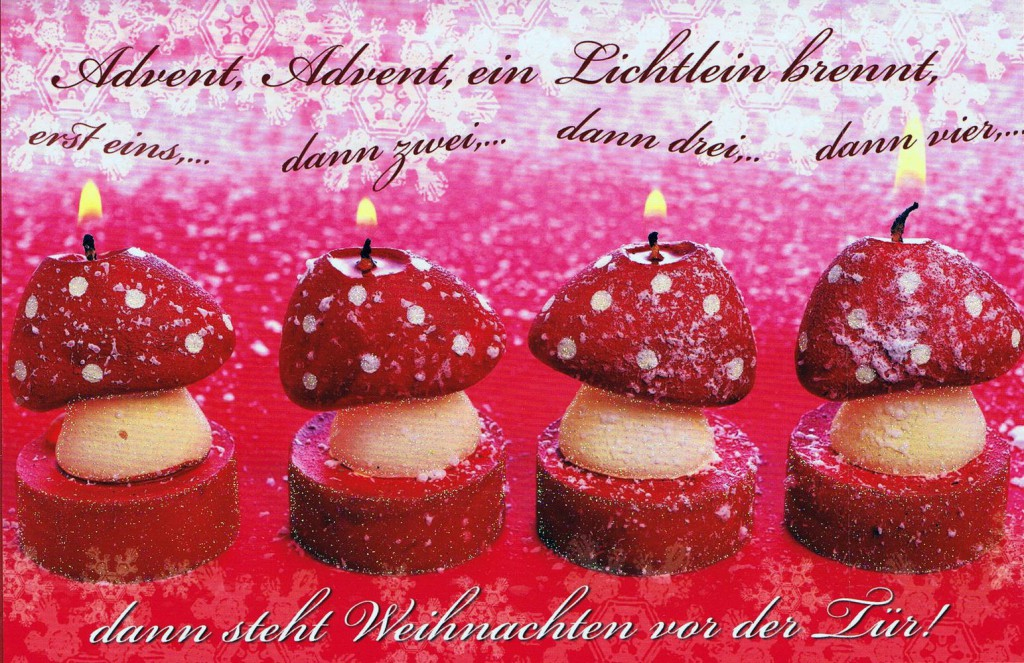 Lustige Weihnachtskarte - Advent, Advent - Kartenwichtel.de bestimmt für 4 Advent Sprüche Lustig