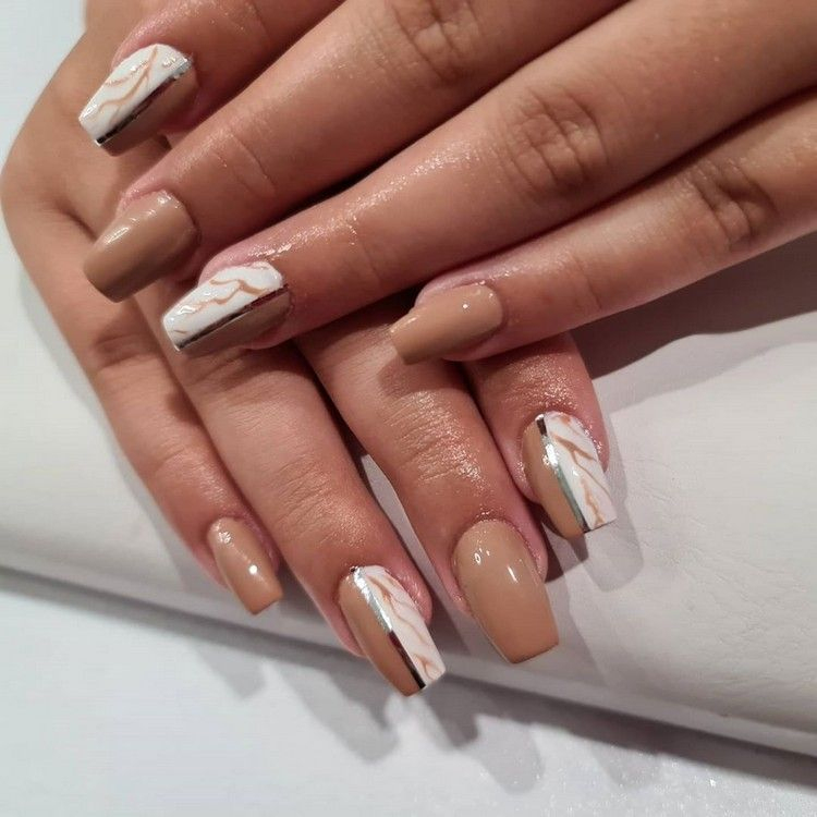 #Marble Nails Nageldesign Herbst Nägel Trend 2020 Marble Nail Designs mit Elegant Nageldesign 2020