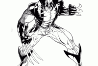Marvel Superhero Wolverine X Men Coloring Page Printable bei Coloriage X-Men