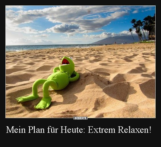 Mein Plan Für Heute: Extrem Relaxen!  Lustige Bilder, Sprüche, Witze verwandt mit Whatsapp Bilder Urlaub Lustig