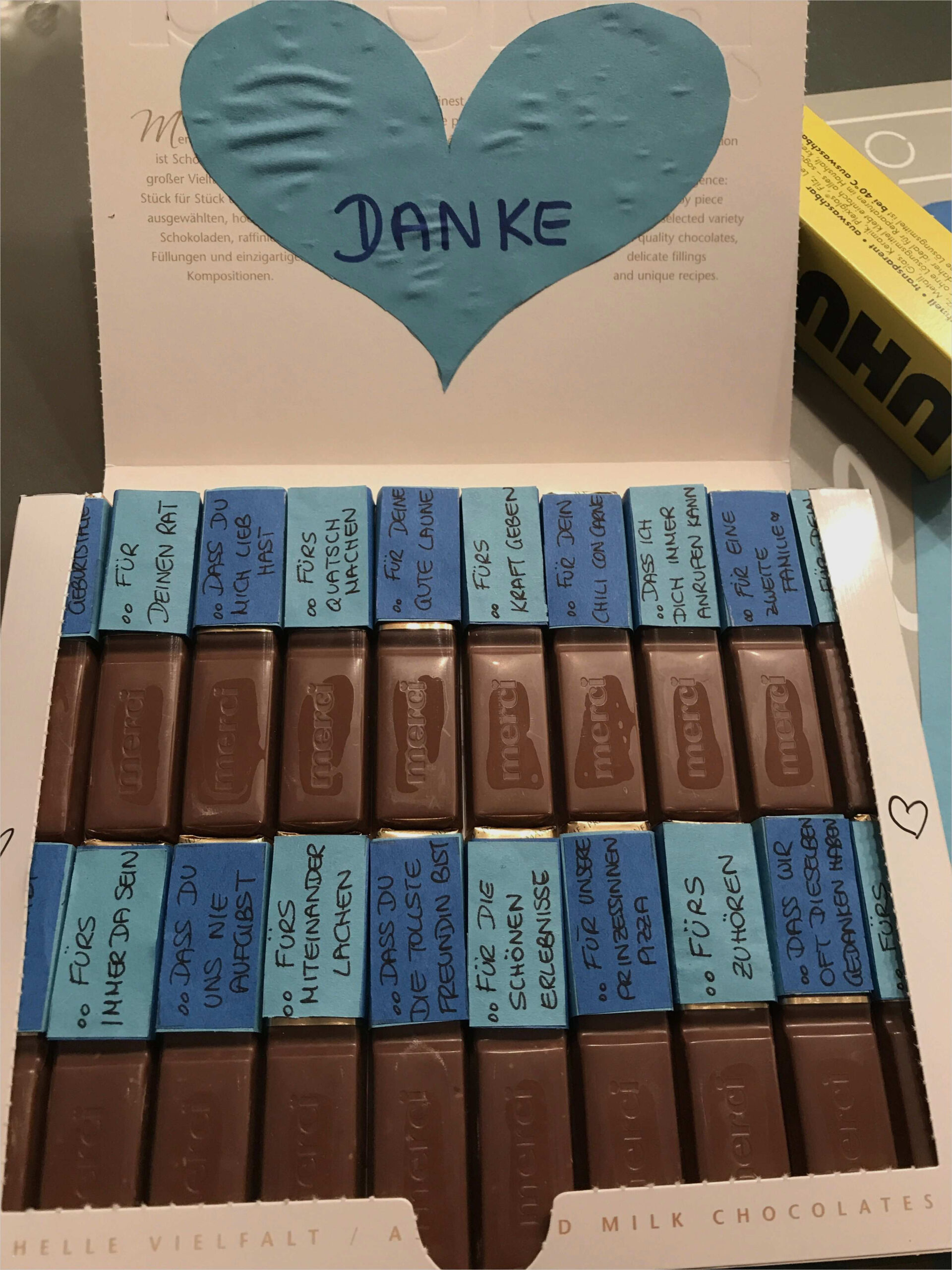 Merci Schokolade Beschriften Vorlage Schön Merci Individuelles Geschenk bestimmt für Geschenke Mit Schokolade Basteln